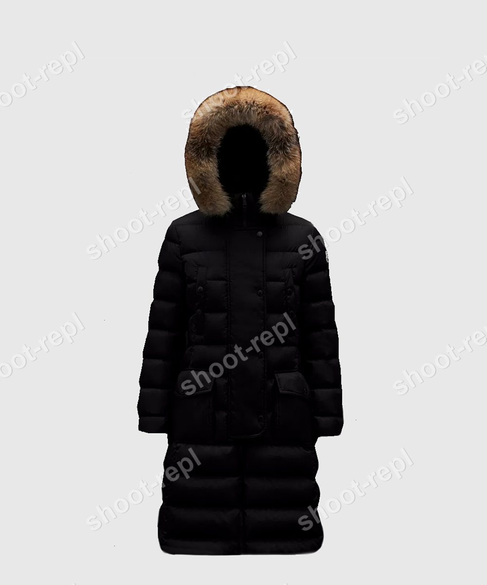 로고 롱 패딩 - 여자 패딩 레플리카 참고 이미지